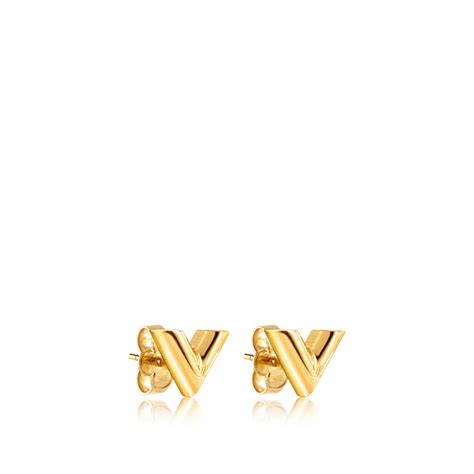 louis vuitton essential v stud earrings